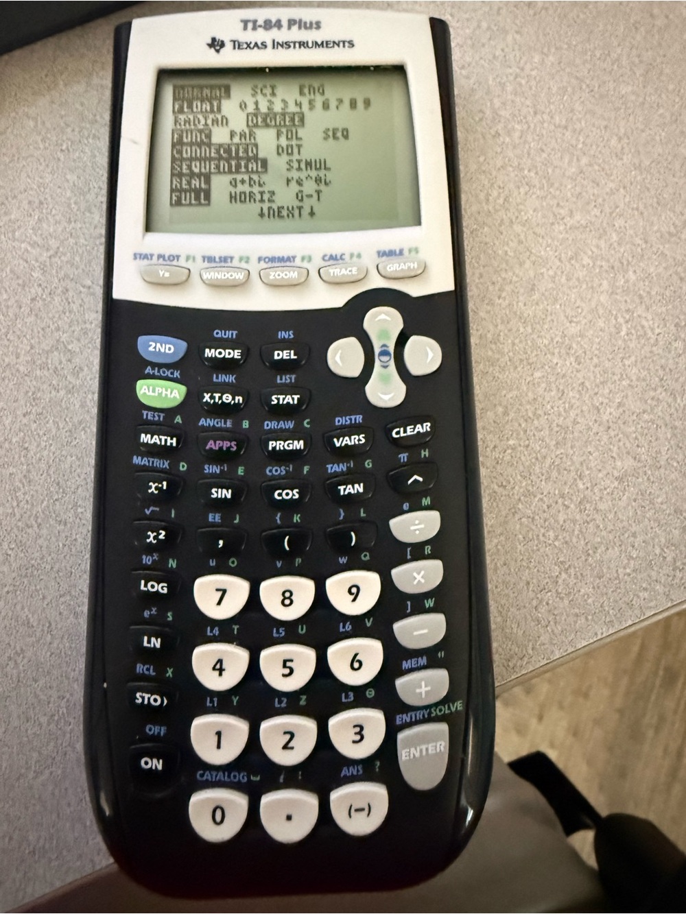 Texas Instruments Graphing Calculator in Black and White * Tested